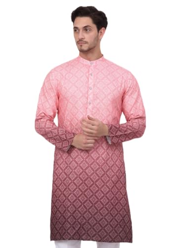 Image of Jompers Men's Ombre Pure Cotton Straight Kurta