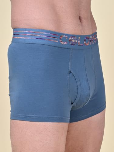 Image of Rupa Colors Solid Trunk for Men, Cotton Blend, Outer Elastic, Regular Fit, Pack of 1