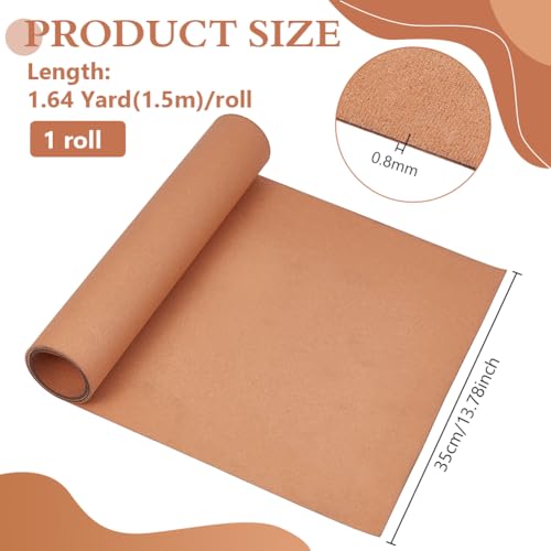 Hoja de refuerzo de cuero BENECREAT de 0.8 mm: soporte de alta densidad para bolsos y manualidades 3