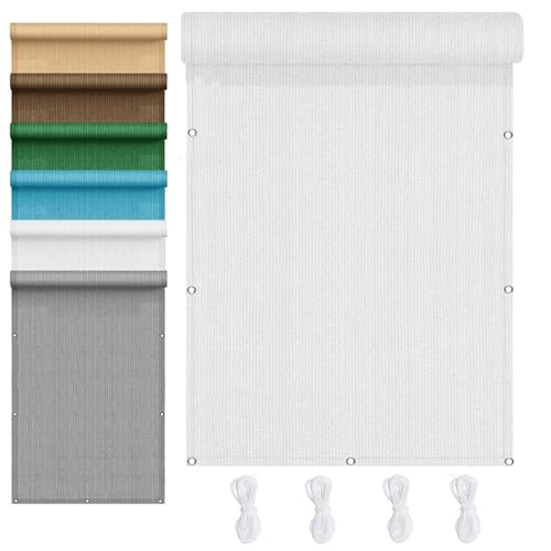 Voile d'ombrage rectangulaire 350x700 cm coupe-vent contre la chaleur du soleil