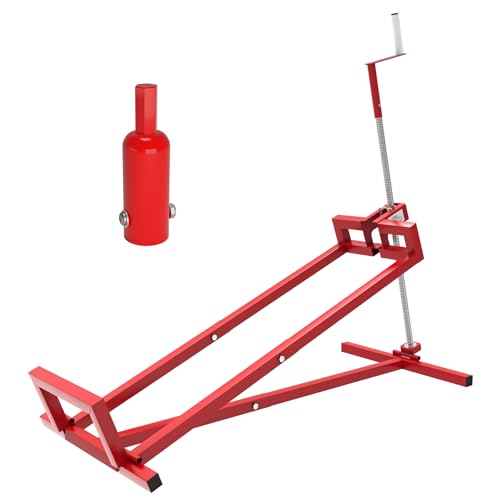 Wiltec Kit Cric lève Tracteur Tondeuse avec Adaptateur pour Visseuse sans Fil – 400 kg Max. – Acier – Mowerlifter Outillage de Mecanicien Treuil Palan...