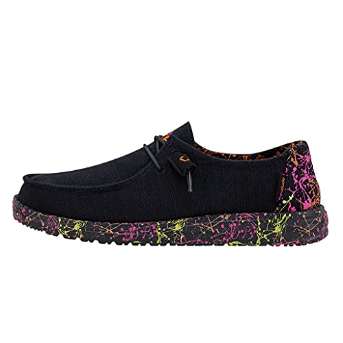 Image of HEYDUDE Women's Wendy Glo Size 9 | Women's Shoes | Women's Lace Up Loafers | Comfortable & Light-Weight