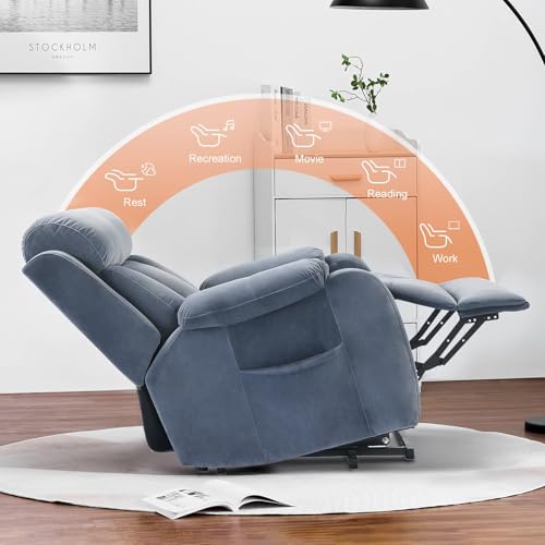 Sillón con función elevadora y masaje tela miniatura 4