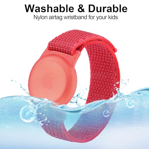 Pulsera para AirTag de niños correa ajustable y funda protectora GPS 4