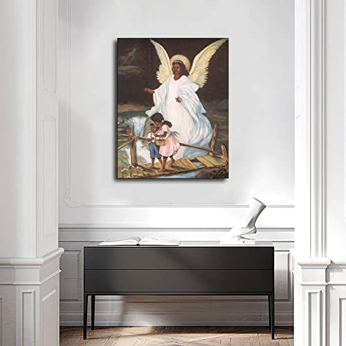 Guardian Angel and Child Religious Canvas Print #TOP25