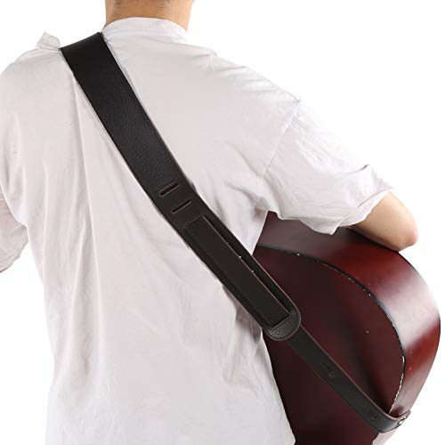 Ceinture de basse électrique professionnelle en cuir, sangle de guitare, guitare classique pour guitare acoustique basse électrique guitare électrique(47 * 7 * 3cm-brown) - Les Beatles, Paul McCartney, John Lennon, RIngo Starr, George Harrison Ceinture de basse électrique professionnelle en cuir, sangle de guitare, guitare classique pour guitare acoustique basse électrique guitare électrique(47 * 7 * 3cm-brown) – Image 6