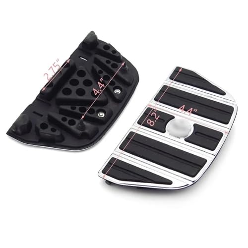 Marchepied passager Harley Davidson kit insertion Motor Skull antidérapant pour amortir vibrations