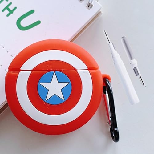 Image of YODI Case Cover for Airpods Pro|Pro 2|Airpods Pro 3|Airpods 4 Pouch, Silicone Cases with Cleaner Kit 360 Drop Protection,Shock-Resistant ((C-America), Airpods Pro /Pro 2)