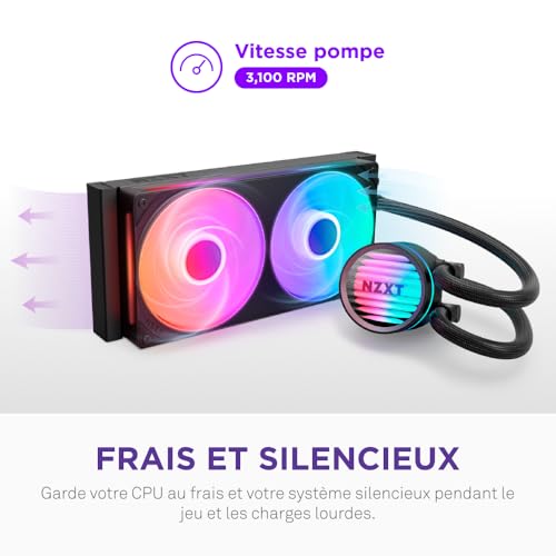 NZXT Kraken Core 240 RGB refroidisseur liquide anti surchauffe CPU Intel AMD