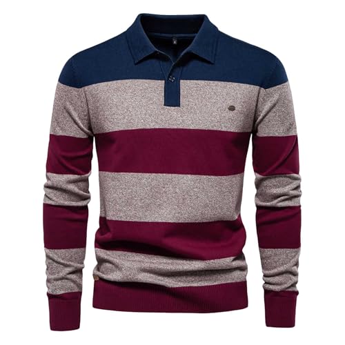 Polo manches longues homme en tricot pour look business chic