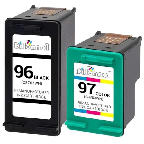 Cartouche d'encre 96 97 pack de 2 noir et couleur pour imprimante Deskjet 5740 et Designjet 5940