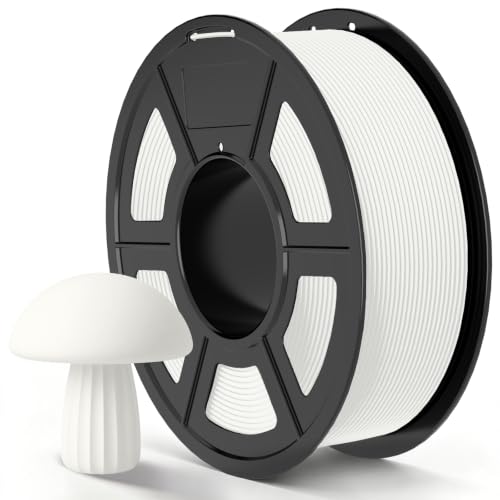Image of TECBEARS Matte PLA Filament Rapid 50-600mm /s Printing, 1kg White