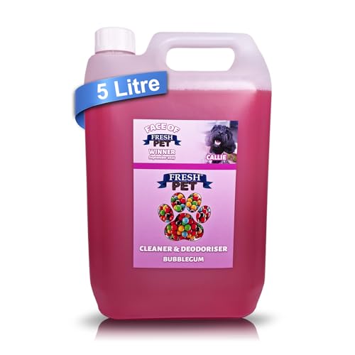 Fresh Pet Kennel/Cattery Disinfectant and Deodoriser - 5L (BUBBLEGUM)