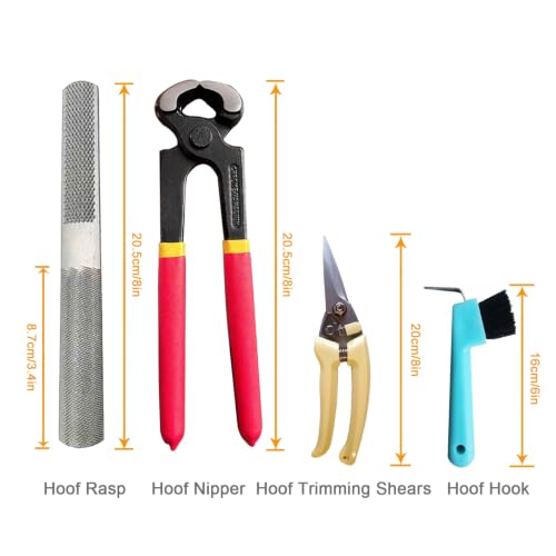Image of 8 inch Farrier Hoof Tool Kit - Goat Pig Mini Horse Hoof Trimmer Set