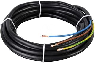 SHPELEC® FLEXIBLE 3 Core Cable 1.5mm 3183YH BASEC Approved Black PVC LED Lighting 5m 10m 20m 25m 50m (5m)