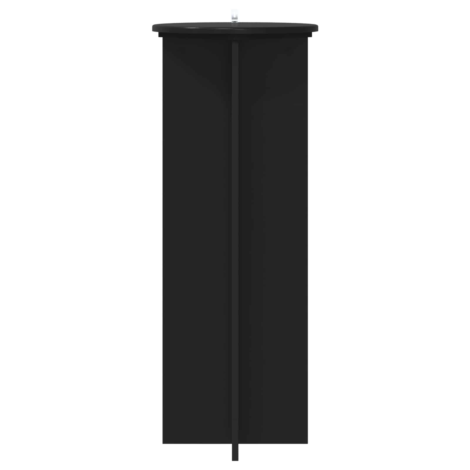 Lot de 2 supports pour plantes - Noir - Diamètre : 40 x 100 cm - En bois