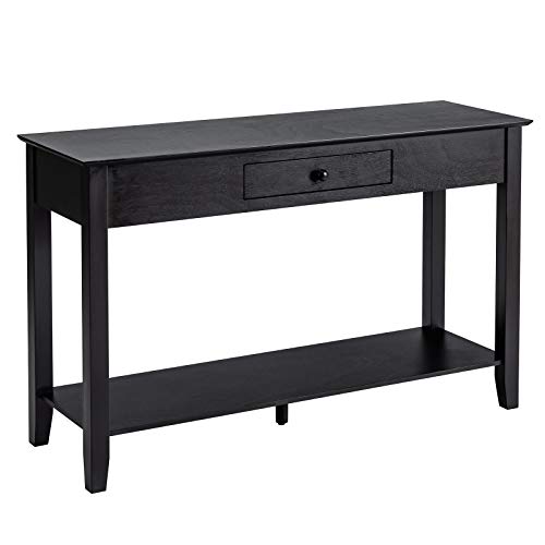 Giantex Console Table with Drawer, Storage Shelf and Display Platform