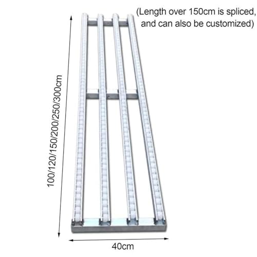 Modułowy metalowy przenośnik rolkowy, 30 x 100 cm, tworzywo ABS, wyładunek ze stali nierdzewnej, wszechstronne rozwiązania transportowe dla wydajnej obsługi materiałów