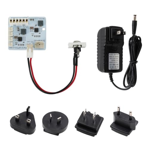 Image of Power Supply Replacement Kit Decreasing The Heat Inside Your Product 12V Power Supply Replacement Kit, for Sega Dreamcast Game Machine | Reduces Heat and Frees Space, 12v Adapter with International Plugs, Retains Original Power Button, Supports GDEMU & USB-GDRom