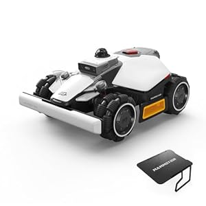 MAMMOTION LUBA mini 2 AWD 1500 Mähroboter ohne Begrenzungskabel mit Mini Garage, Empf.1500 m², 360° LiDAR & Dual-Kamera KI Vision, Auto Höhenanpassung, 80% Steigung, DropMow, Auto-Mehrzonen-Kartierung