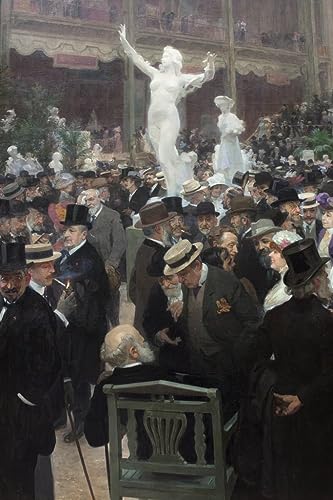 Impression d'affiches Jules Alexandre Gruen Toile Vendredi au Salon Français 60x90cm