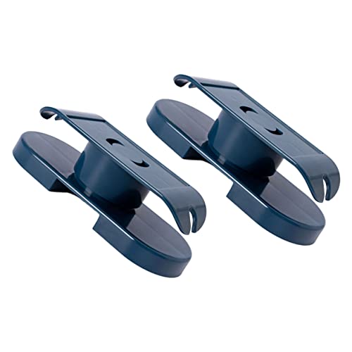 SWOOMEY 2Pcs Wall Mounted Power Strip Fixator Punch Cable Bracket for Easy Installation Smooth Surfaces Durable Plastic Holder for Home Office Organization and Space Saving