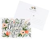 Wildflower Thank You Postcards By Rifle Paper Co. -- Set of 10 Cards