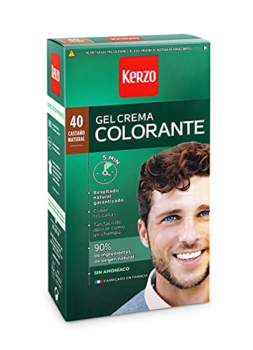 Kerzo Tinte para Hombre Castaño Nº 40, Castaño Medio, 85 Mililitros, 60 mililitro, 1