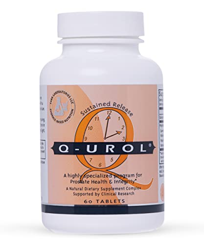 Q-Urol Maximum Strength for Prostate Health, Effective Prostate Health Supplements for Men – Advanced Time Release Formula with Added Pollen Extract
