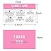 Handmade Candle Care Instruction Card, Card, for Makers Soy Bees Wax Coconut Essential Oils Black with White, 50 Pack 3.5 x 2 inches (Pink)