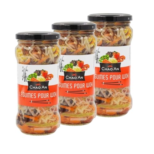 Chao'an - Lote de 3 verduras para wok (330 g)