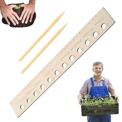 Seed Spacers Planting Tool, Garden Seed Planter Ruler with 2