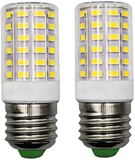 N / A E27 Edison Screw Light Bulb, 7W Equivalent to 60W-100W Halogen Bulb,Super Bright 950LM,Daylight/Cool White 6500K, 230 Volt for Home Lighting,Non-Dimmable,2 Pack. 