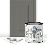 ALL-IN-ONE Paint by Heirloom Traditions, Woodlands (Muted Earthy Mossy Green), Quart - Durable cabinet and furniture paint. Built in primer and top coat, no sanding needed. Includes our 30 featured