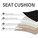 Fioqe Driver and Passenger Car Seat Cushion Comfortable Seat Cover for Cars Trucks SUV Van Full Back and Seat Cushion-Black