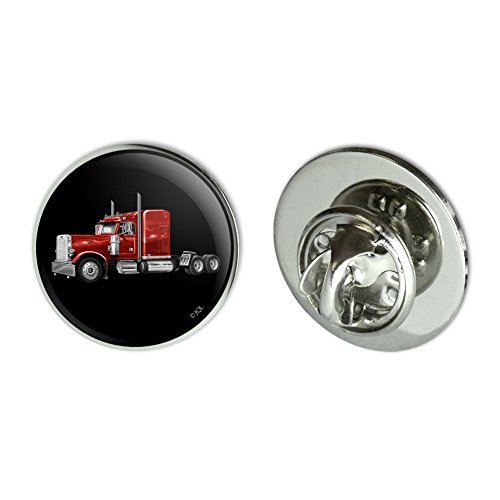 GRAPHICS & MORE Semi Tractor Trailer Truck Trucker Metal 0.75"