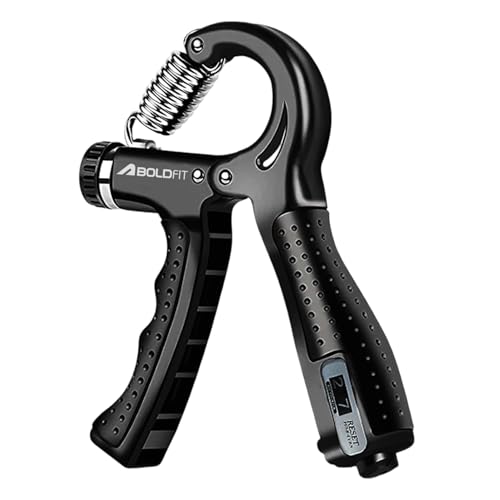 Boldfit Adjustable Hand Grip Strengthener 60kg Black Black 60Kg - Image 2