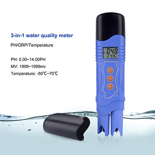 LYTLD pH Meter/ORP Meter and Thermometer, Water Quality Tester for Drinking Water, Food, Swimiming Pools, Hydroponic and Others