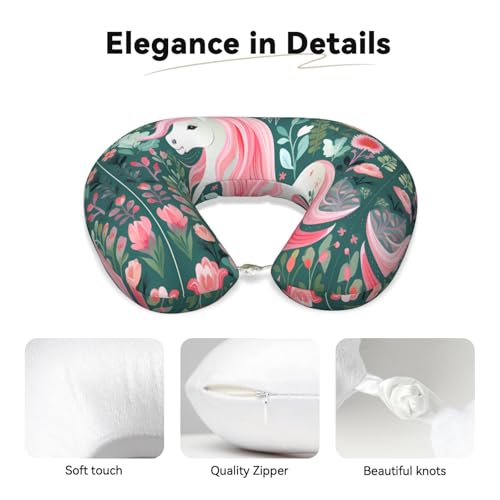 Almohada de viaje espuma viscoelástica tamaño U cómoda miniatura 3