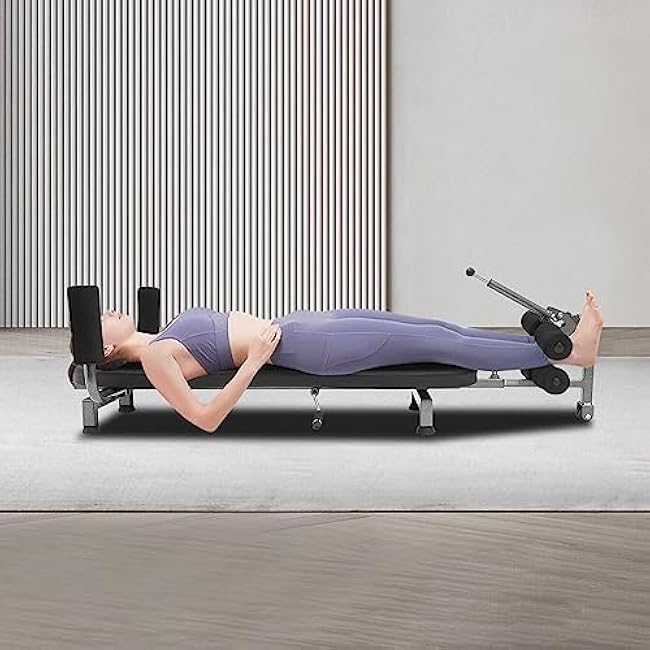 Back Stretch Decompression Bench Decompression Table for Lower Back Pain Relief Inversion Table Home Workout Workout Bench, Up to 330 Lbs Weight Capacity