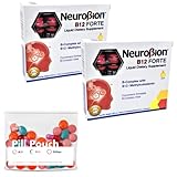 Neurobion Pack B12 Forte 2 Box 10 Vials x 10 ml + Homestuff Pill Pouches Clear Resealable