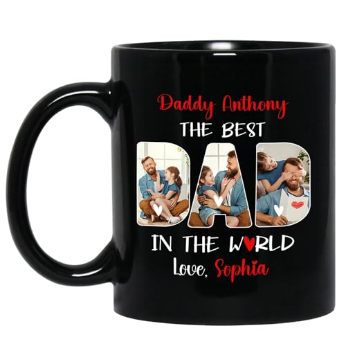 Personalized Best Dad Photo Mug