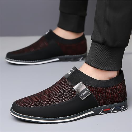 Image of Veslesth Men Casual Shoes Sneakers Loafers Comfort Walking Shoes Fashion Driving Shoes Luxury Leather Shoes for Male Business Work Office Dress Outdoor