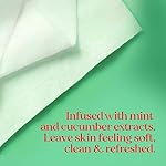 Burt’s Bees Refreshing Cucumber & Mint Facial Towelettes, 100% Plant Based Cloths; 99% Natural Origin; Removes Makeup and Cleanses; No Need to Rinse (Package May Vary) - Image 3