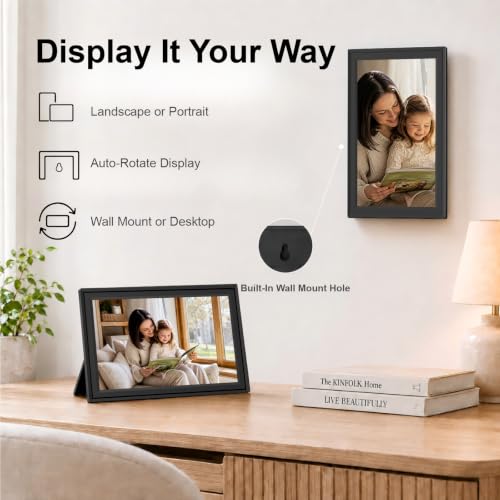 10.1 Inch WiFi Digital Picture Frame with IPS Touchscreen - image 6