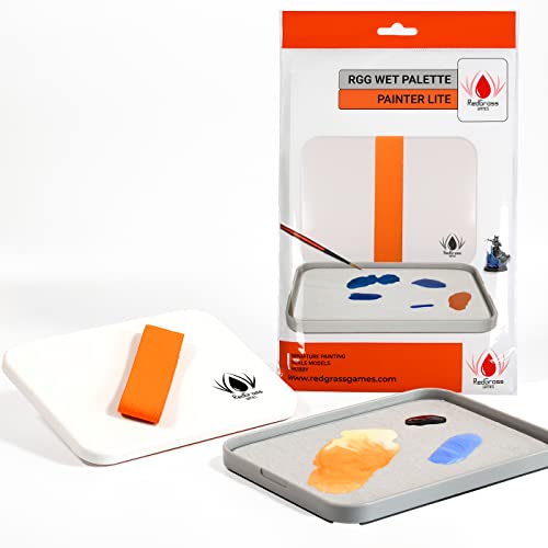 Redgrassgames Everalstung Nasspalette Painter Lite, 50 Blatt/2 x Schaumstoff - Die Original Nasspalette für Miniaturmalerei, von professionellen Malern empfohlen