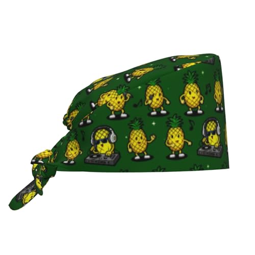 Image of Adjustable Scrub Cap with Sweatband, Breathable Working Hat for Men /Women