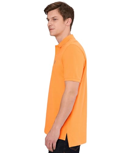 Image of U.S. POLO ASSN. Men Cotton Regular Fit Solid Polo With Small Pony