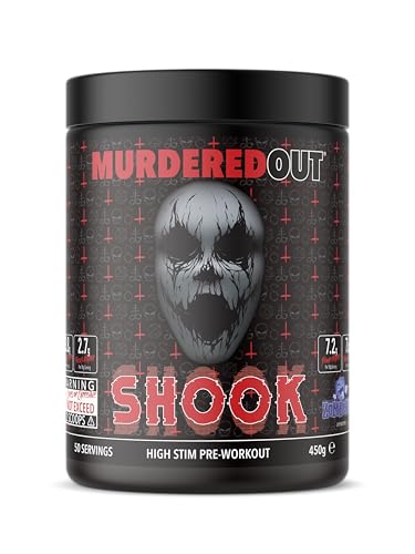 Murdered Out Shook High Stim Pre Workout Zomberry 450g