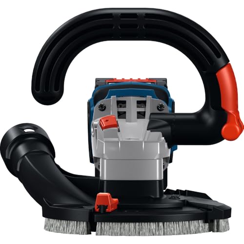 BOSCH GBR18V-15SN18X 18V 5 In. Concrete Surface Grinder with 13-Amp Equivalent Brushless Motor & 3-Speed Control for Heavy-Duty Concrete Prep (Includes: Diamond Cup Wheel; Battery & Charger)